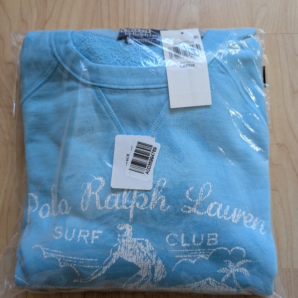 Polo Ralph Lauren Surf Club Graphic Sweatshirt L - Picture 7 of 8